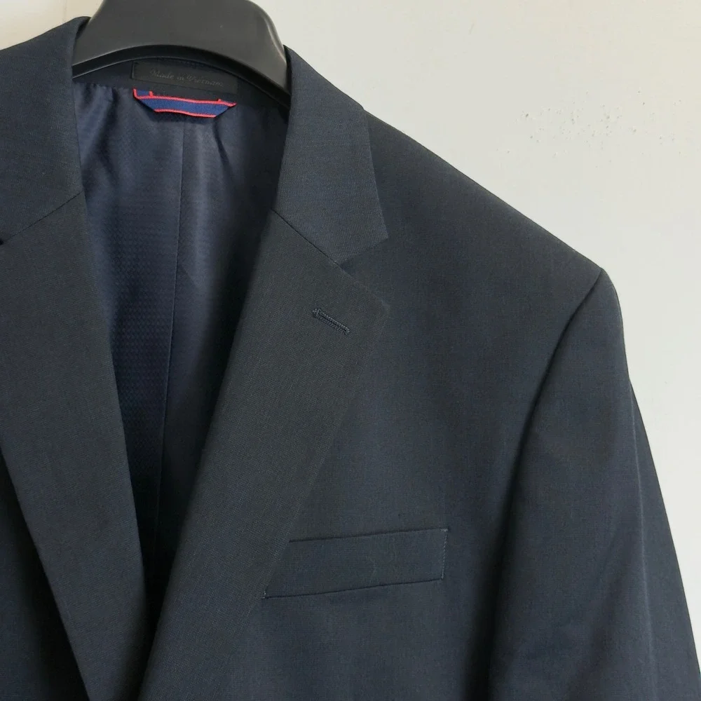 NEW IZOD Mens Suit Separate Blazer Navy Blue 2-Button Jacket 44R